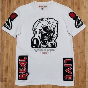 Iro Ochi T Shirt Illuminati Hail Mary Graphic Tee Mens M World Wide Concert 1993